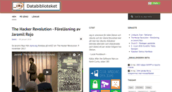 Desktop Screenshot of databiblioteket.com